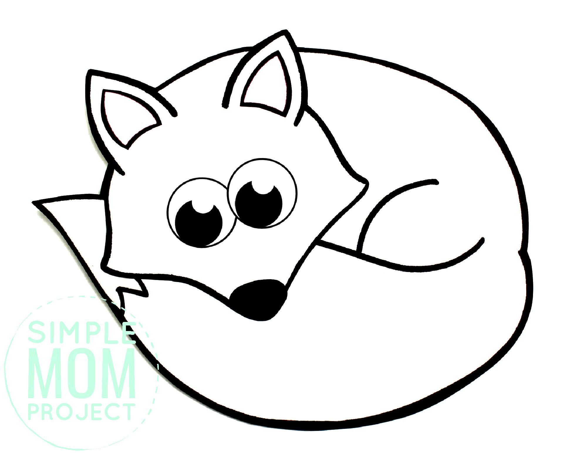 Free printable arctic fox template fox coloring page puppy coloring pages clever animals