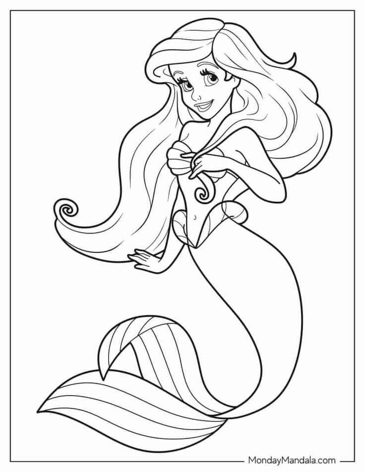 Ariel coloring pages free pdf printables ariel coloring pages mermaid coloring pages coloring pages