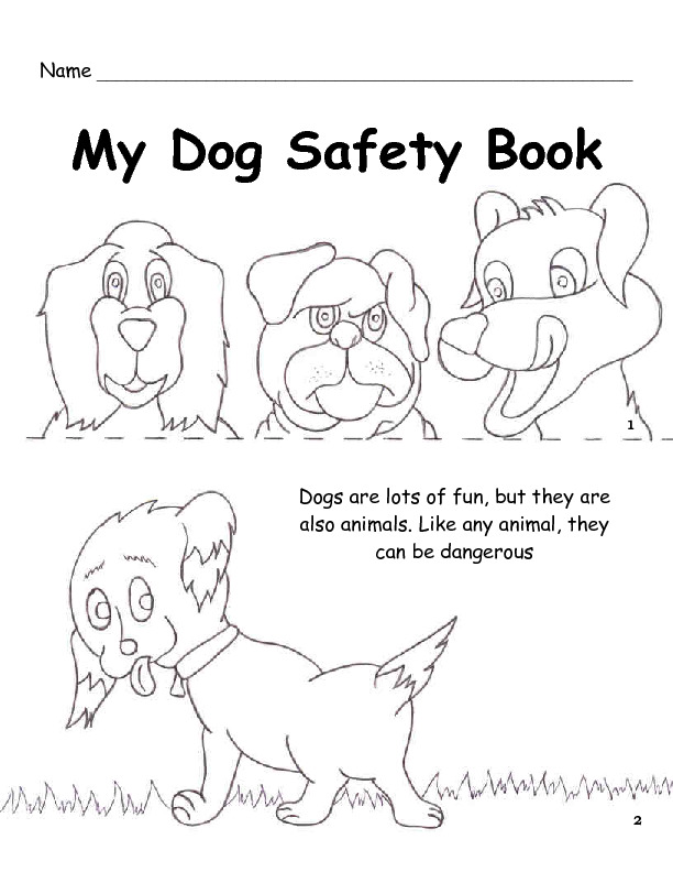 Child safety coloring pages