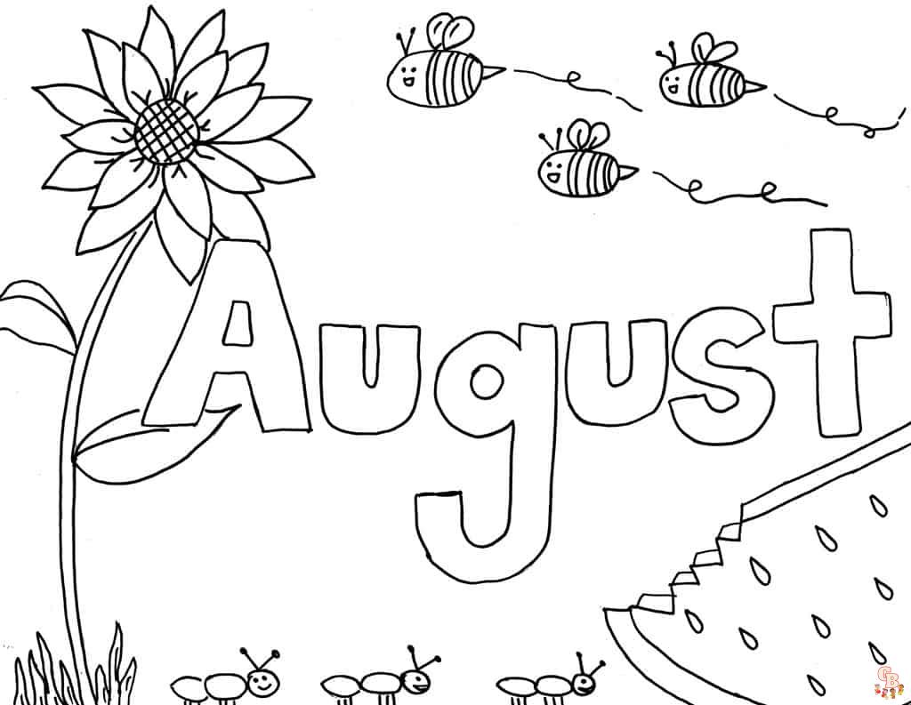 Discover the best august coloring pages for free