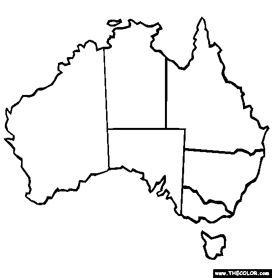 Australia coloring page free australia online coloring