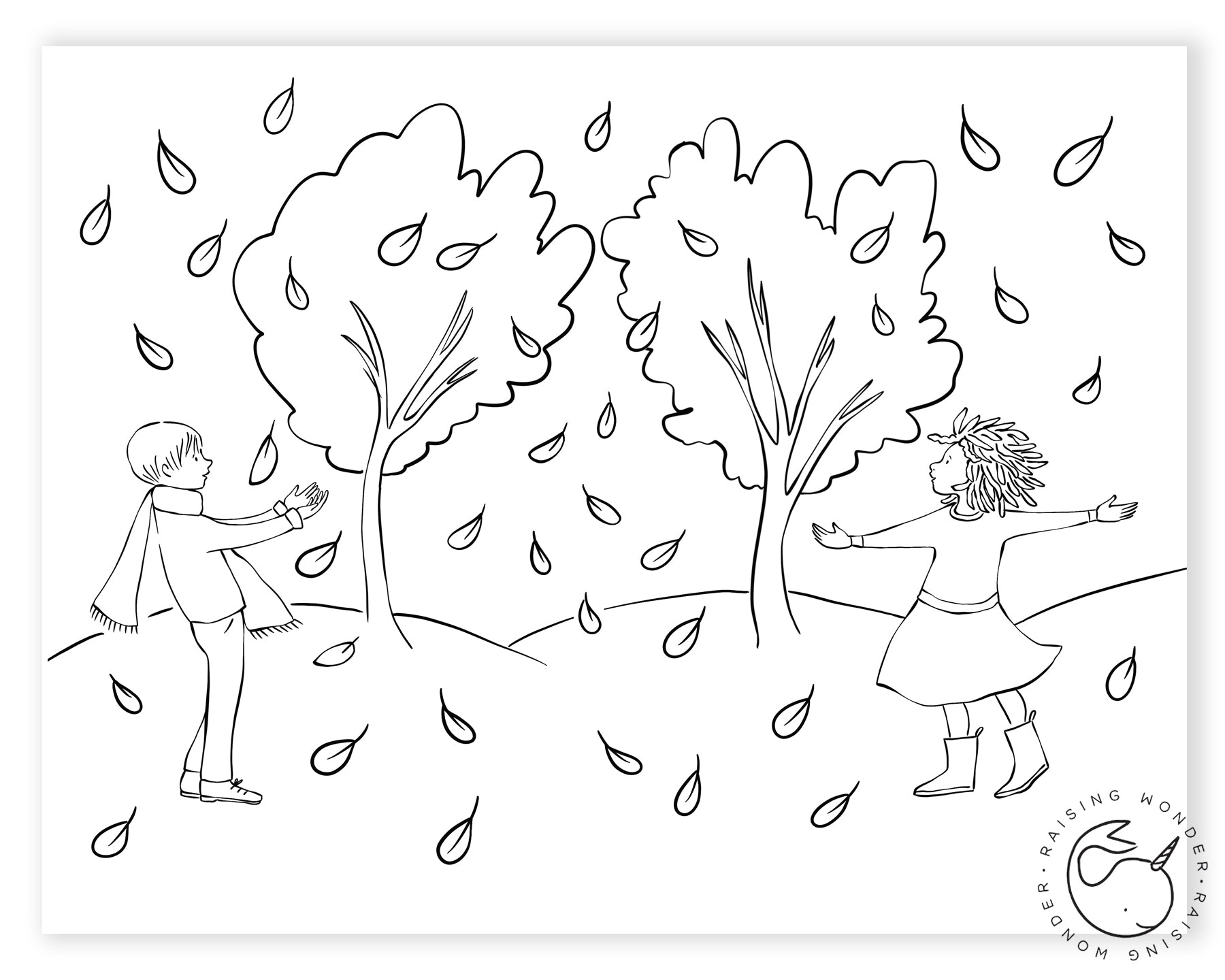 Single coloring page