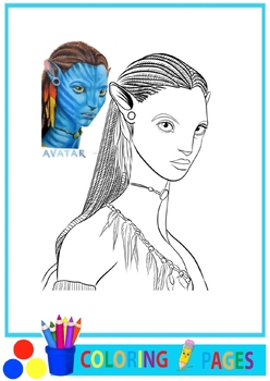 Avatar coloring pages to paint download print by calligradeco tpt