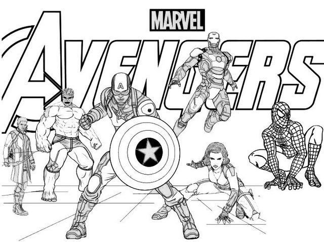 Avengers endgame coloring pages printable for free download