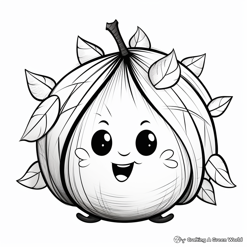 Avocado coloring pages