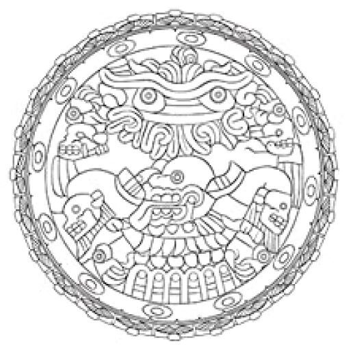 Aztec designs coloring book