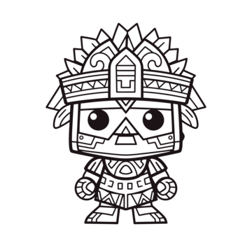 Aztec coloring book png transparent images free download vector files