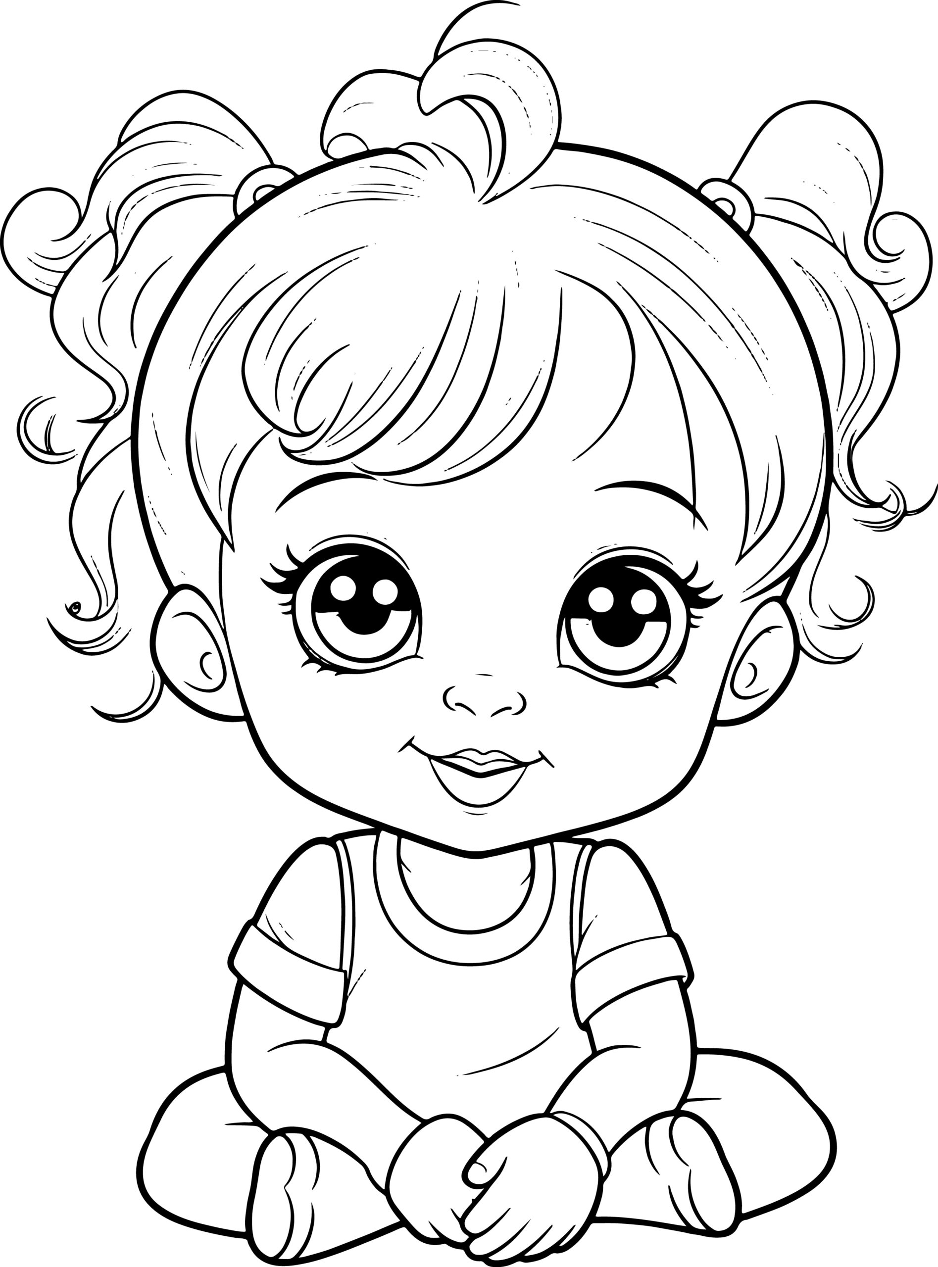Baby colouring book for toddlers and kids boys and girls adorable illustrations of babies to color made by teachers