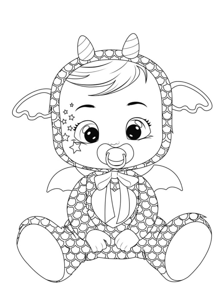 Cry babies coloring pages