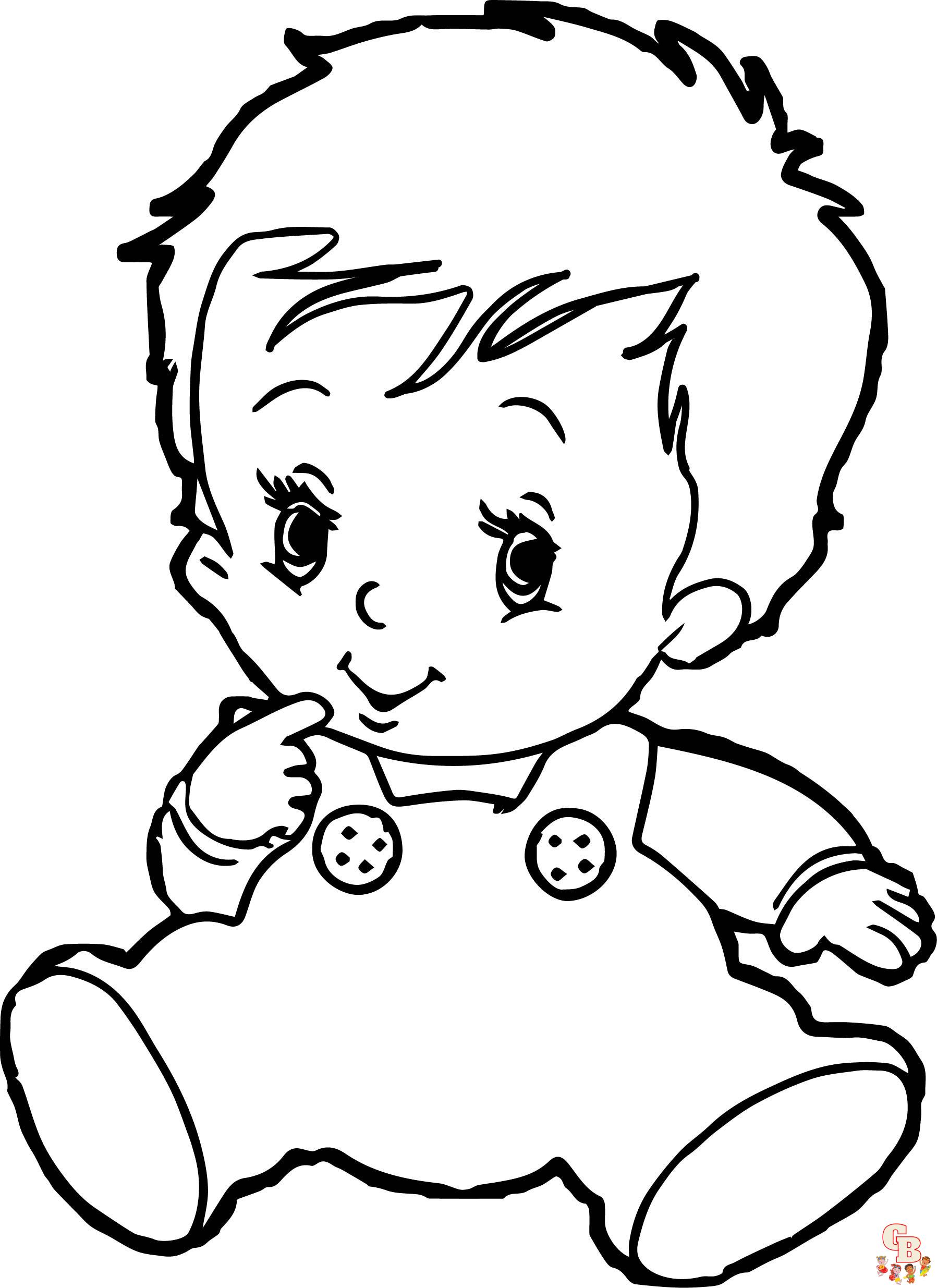 Free printable baby coloring pages for kids