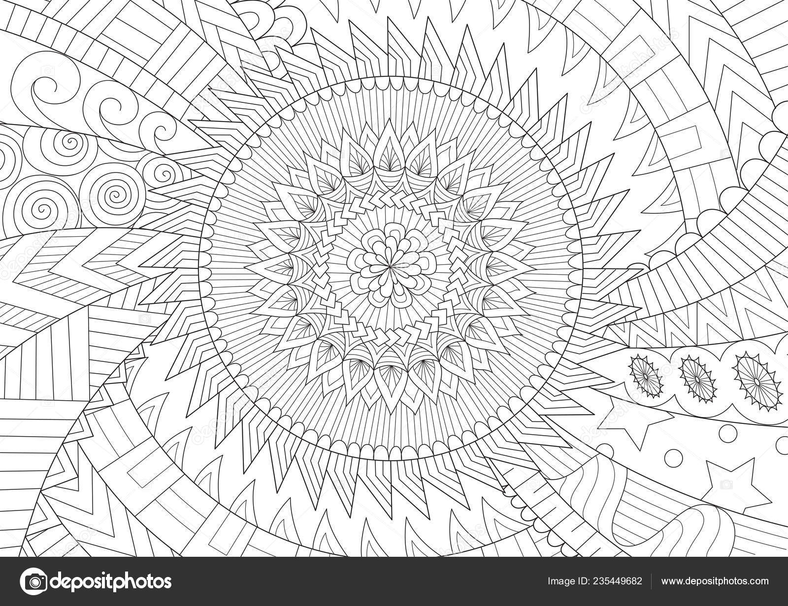 Beautiful mandala background coloring book coloring page colouring picture vector stock vector by somjaicindygmail