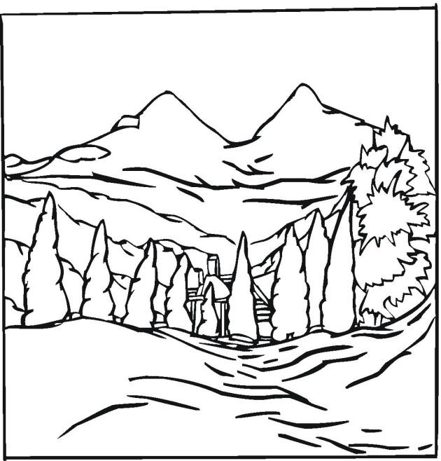 Free landscape coloring pages colorful landscape coloring pages coloring book art