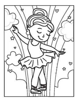 Ballerina interior coloring pages for all kids by perfect store tpt