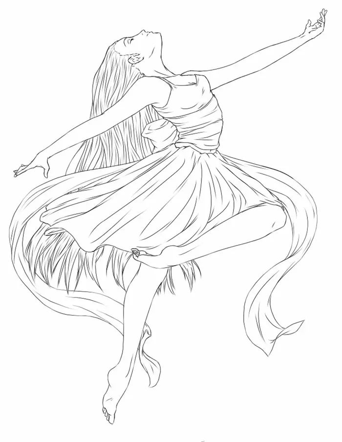 Ballet coloring pages for girls pdf