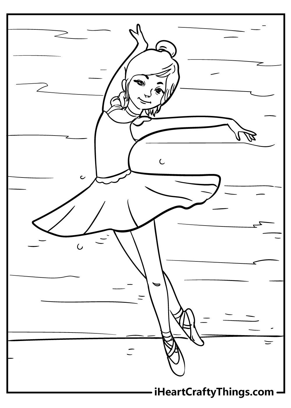 Ballet coloring pages free printables