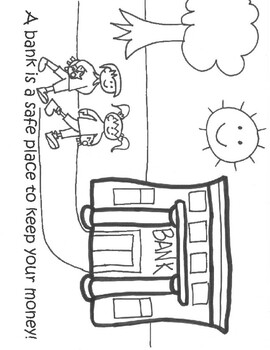 Function of a bank coloring page by erin yetter tpt