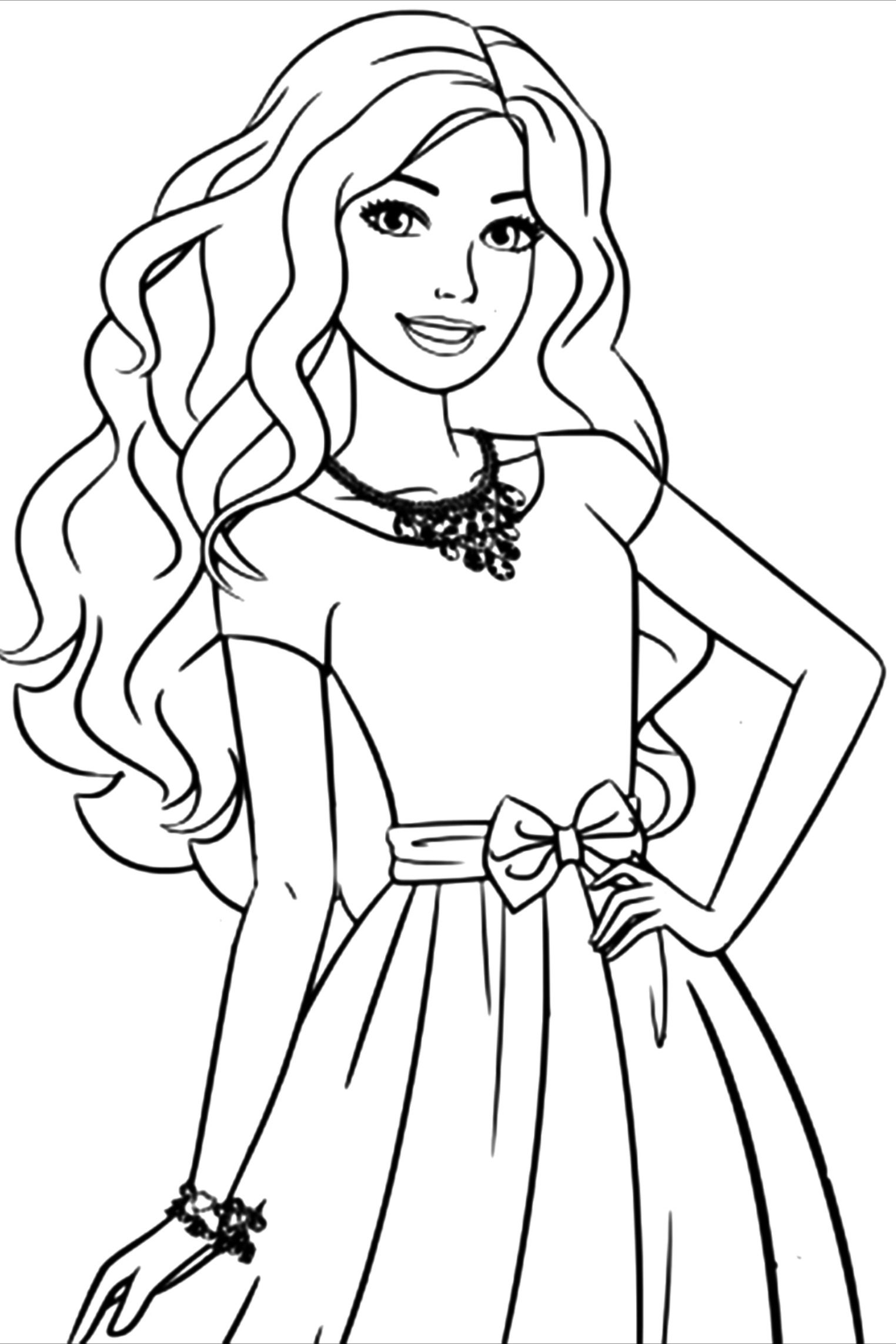 Barbie princess coloring pages for kids princess coloring pages coloring pages for girls barbie coloring