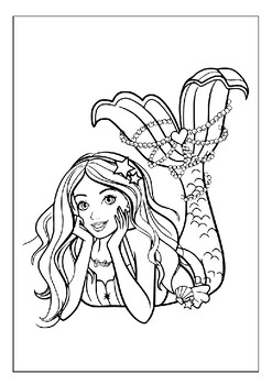 Create underwater masterpieces with printable barbie mermaid coloring pages