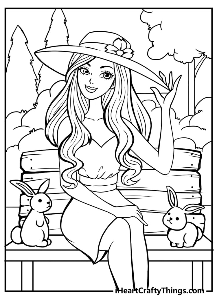 Barbie coloring pages free printables