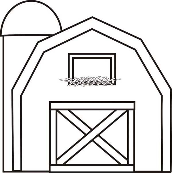 Barn outline barn with silo coloring page barns jpg coloring pages animal crafts preschool coloring pages