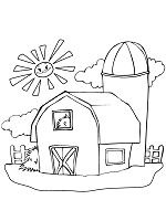 Houses coloring pages