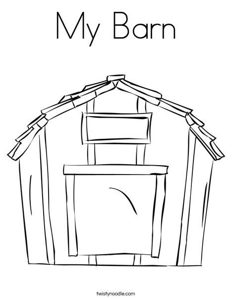 My barn coloring page