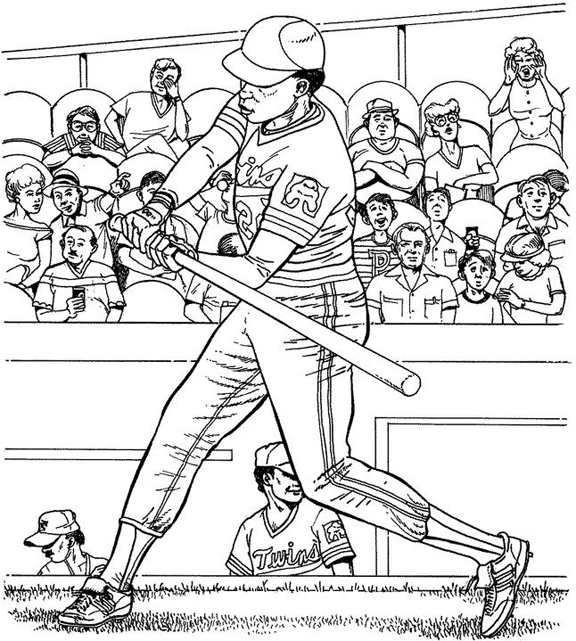 Minnesota twins batter baseball coloring page purple kitty