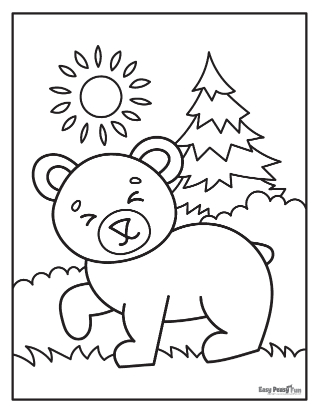 Bear coloring pages