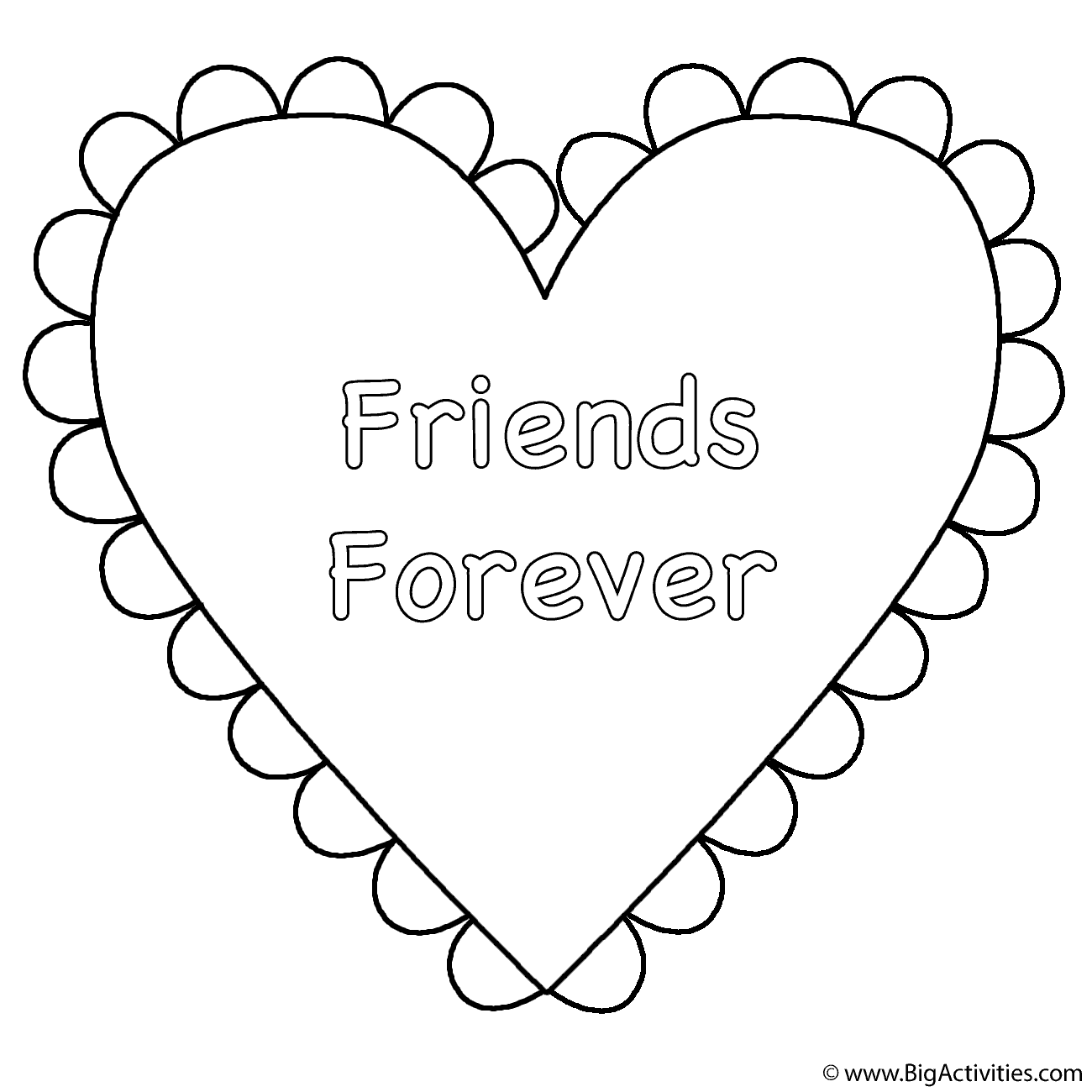 Heart friends forever