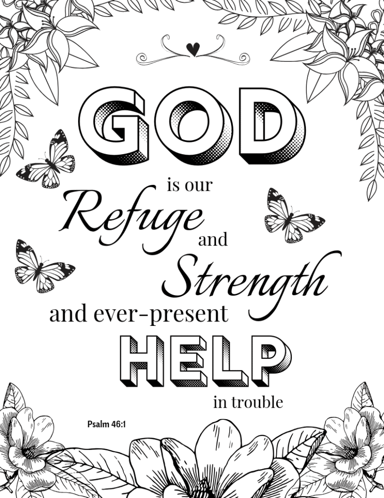 Free printable bible verse coloring pages