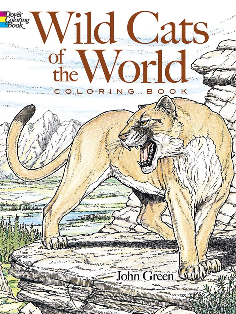 Wild cats of the world coloring book