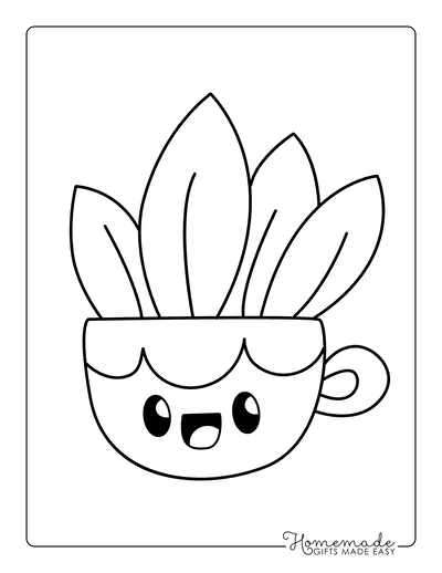 Free cute kawaii coloring pages for kids