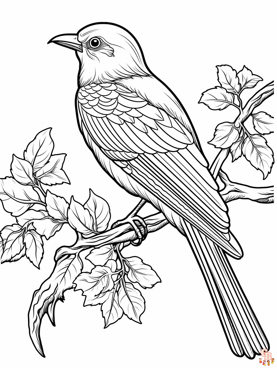 Keep the kids busy with bird coloring pages