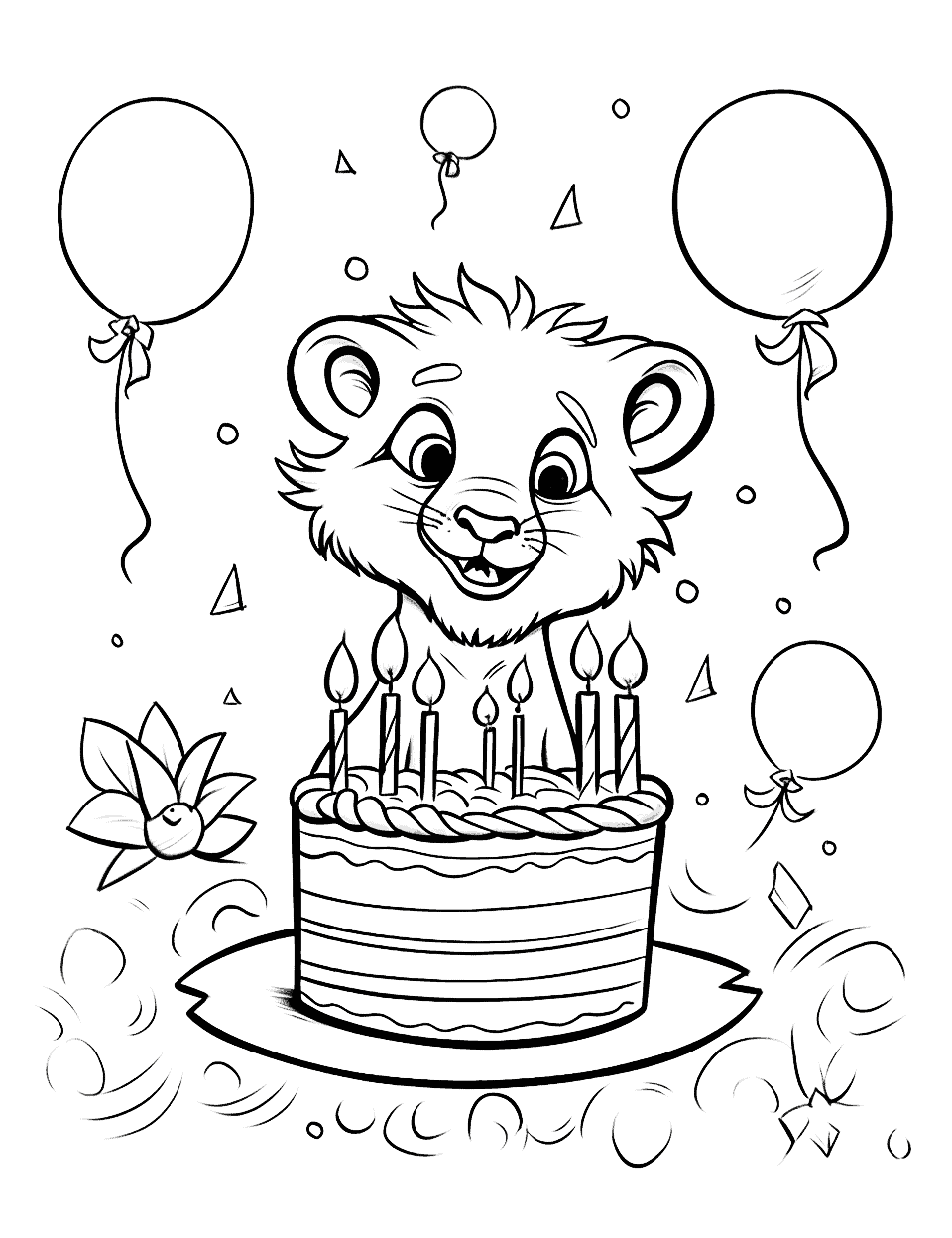 Happy birthday coloring pages free printables