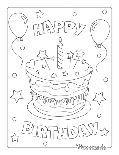 Free happy birthday coloring pages for kids birthday coloring pages birthday card printable happy birthday coloring pages