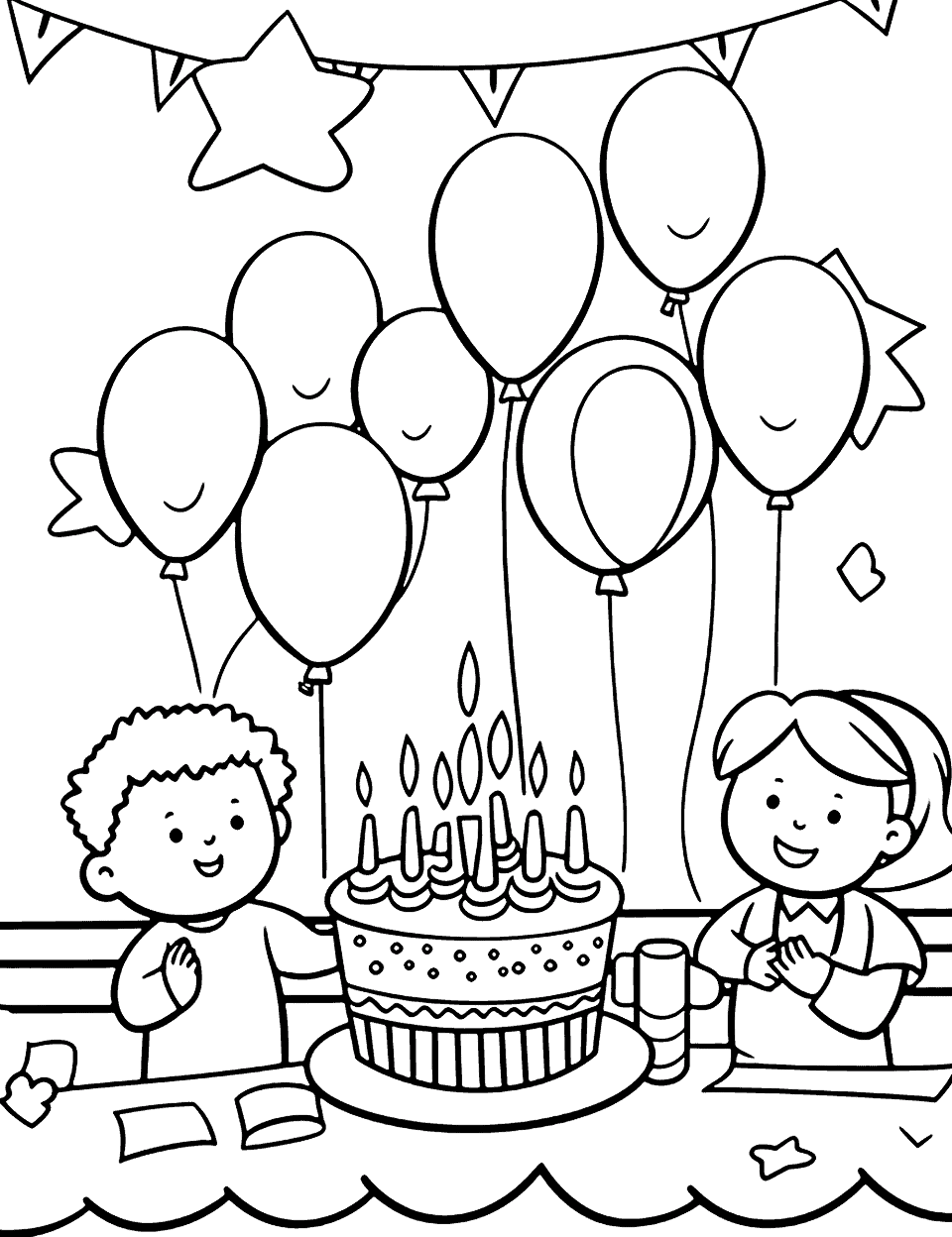 Happy birthday coloring pages free printables