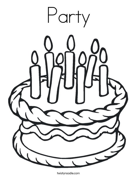 Party coloring page