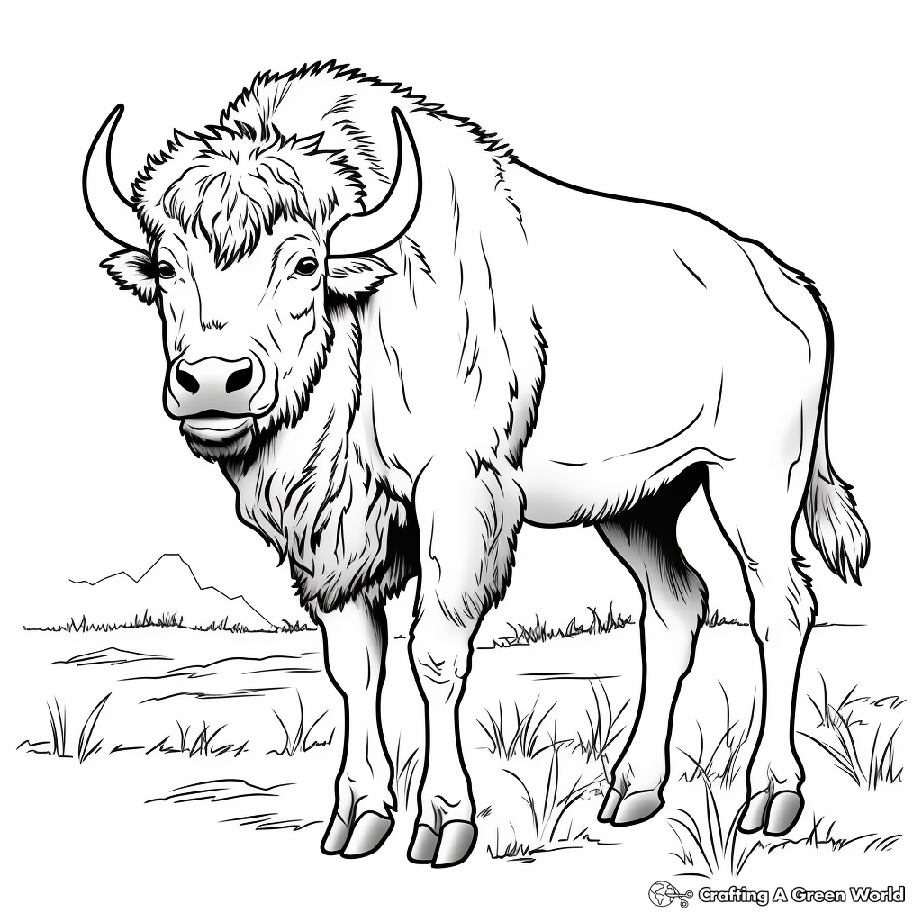 Buffalo coloring pages