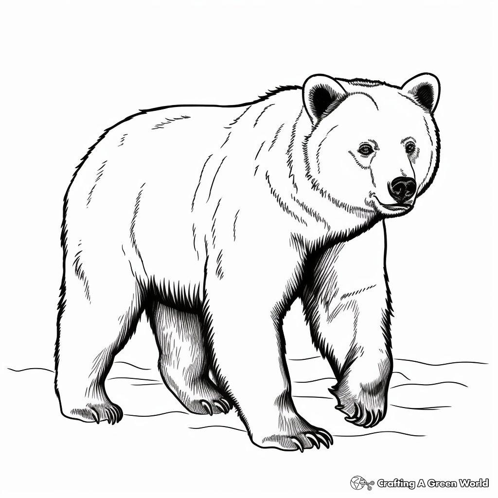 Black bear coloring pages