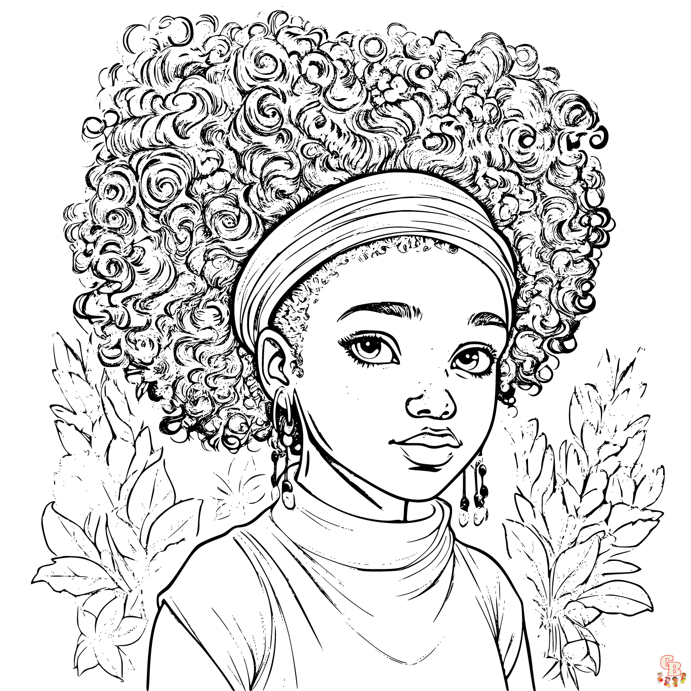 Printable black girl coloring pages free for kids and adults