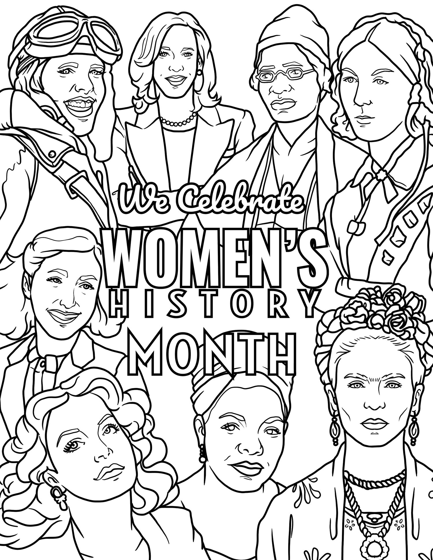 We celebrate womens history month â custom coloring books curious custom made in the usa