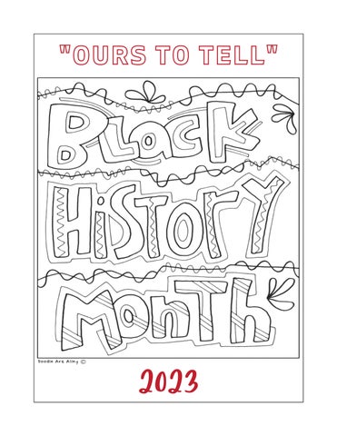 Black history month colouring book by oxmfrc