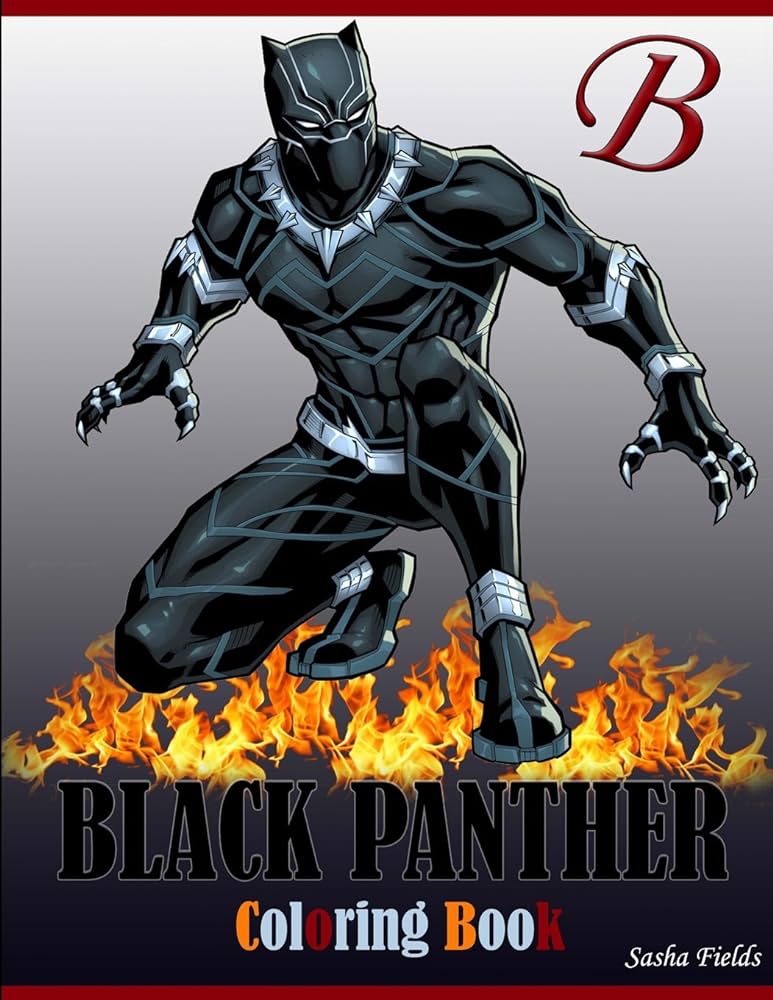 Black panther coloring book black panther coloring pages books