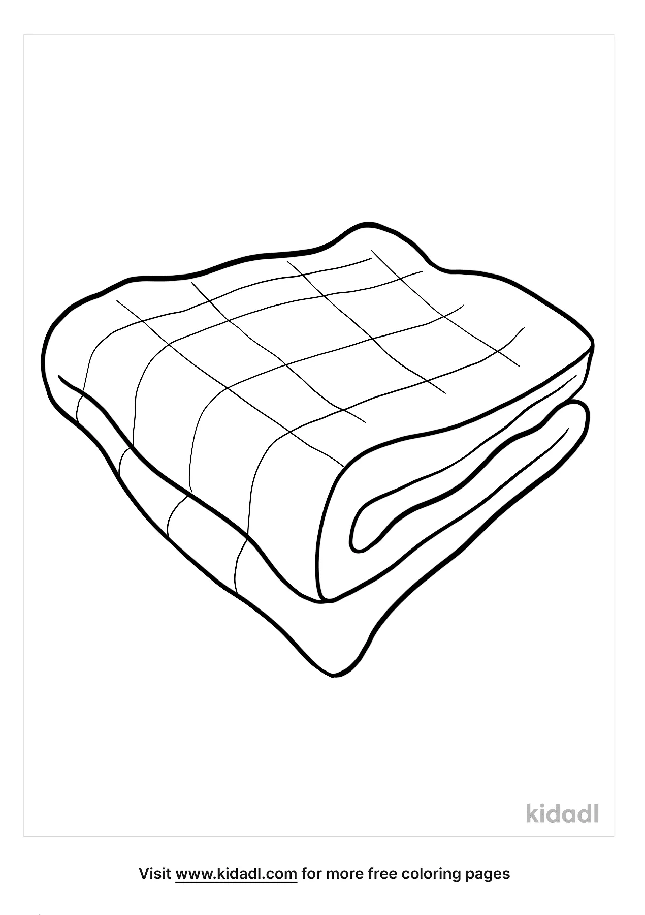 Free blanket coloring page coloring page printables