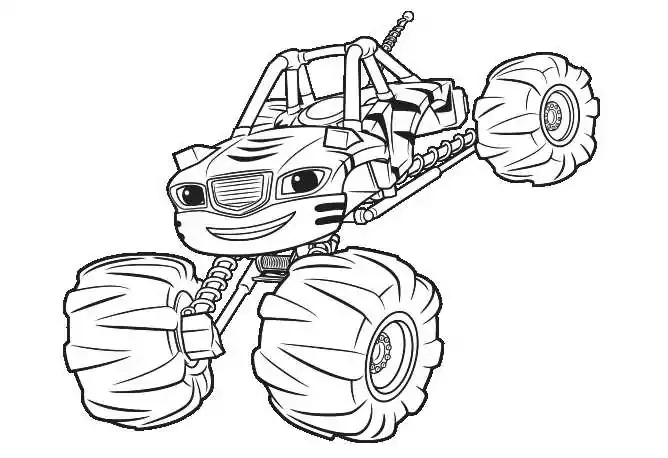 Printable blaze and the monster machines coloring pages pdf