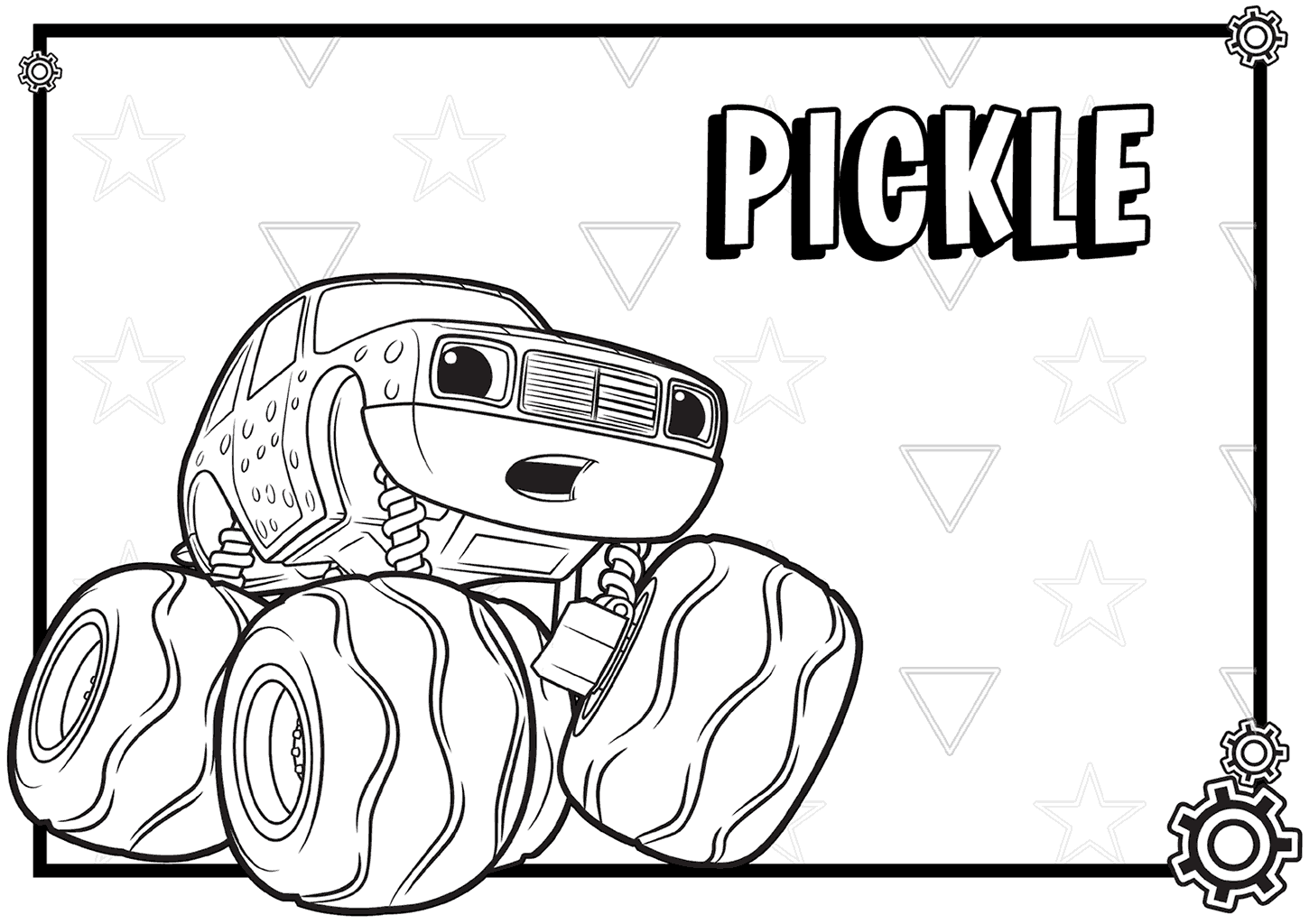 Blaze and the monster machines coloring pages