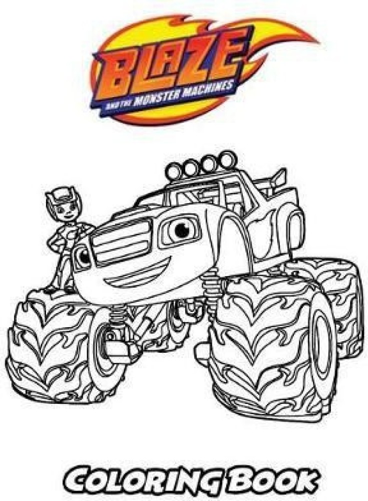 Blaze and the monster machines coloring book buy blaze and the monster machines coloring book by ivazewa alexa at low price in india