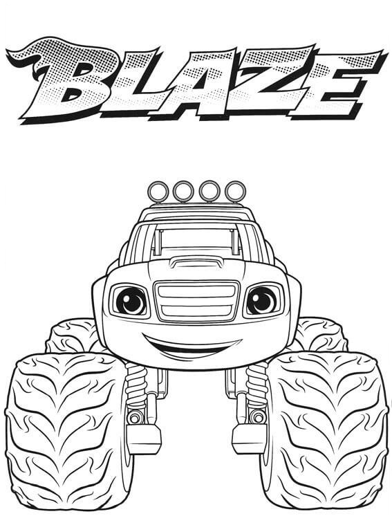 Blaze and the monster machines coloring pages