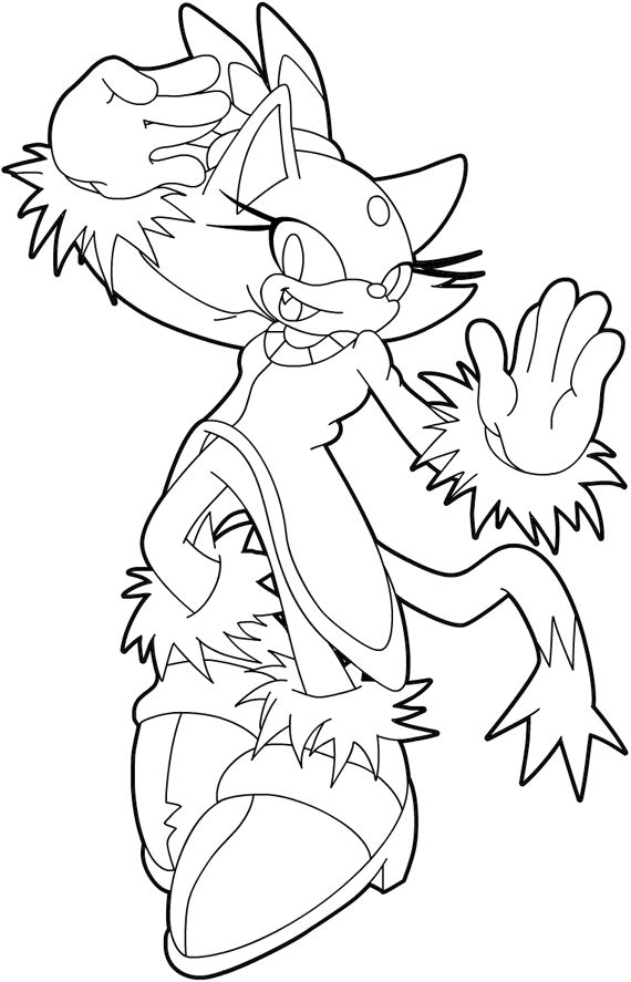 Colouring page blaze by pendulonium on