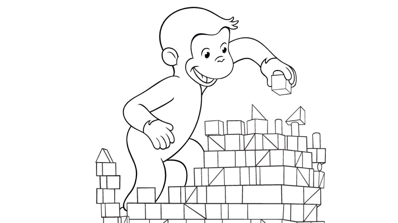 Building blocks coloring page kids coloringâ kids for parents